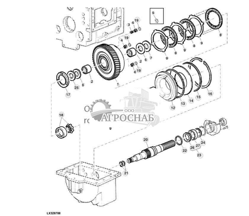 Многодисковое сцепление MFWD 